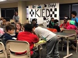 Kids participating in 2019 Kids in Engineering Day at UAB.