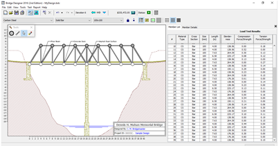 Bridge Design using Bridge Designer Software
